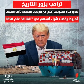 ترامب يزوّر التاريخ بشأن إنشاء قناة السويس